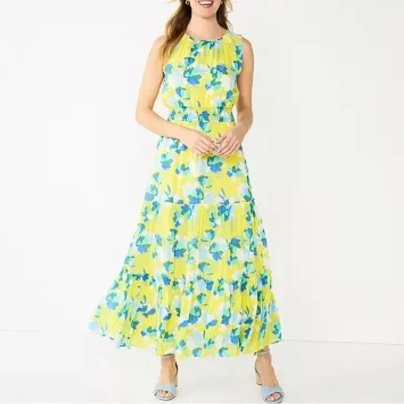 Draper James RSVP floral maxi dress NWOT - Picture 2 of 10